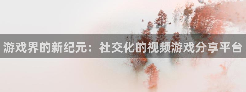 pg电子游戏平台：游戏界的新纪元：社交化的视频游戏分享平台